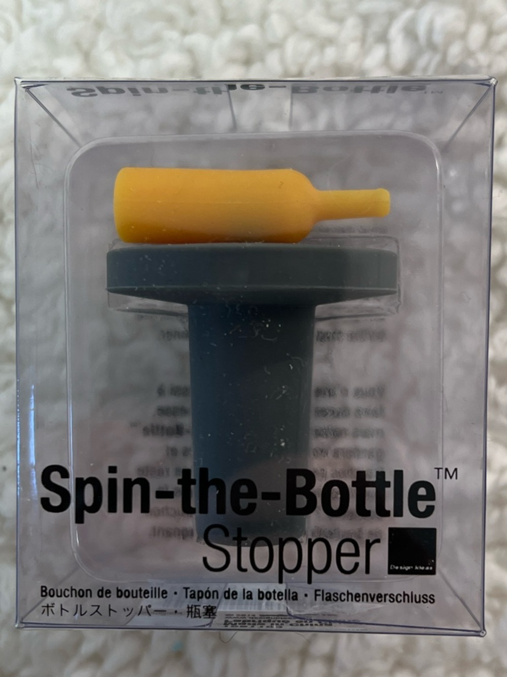 Design Ideas "Spin-the-Bottle" Silicone Bottle Stopper